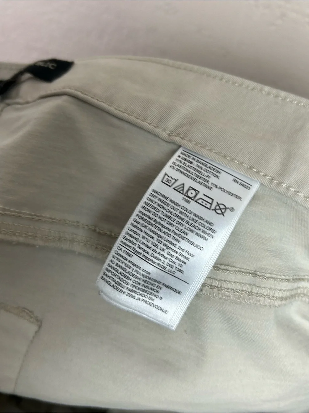 Banana Republic Light Beige Slim Chinos